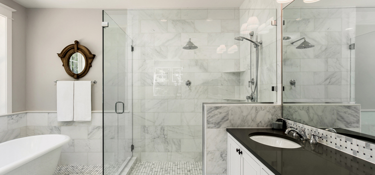 bathroom shower door installation in Atherton