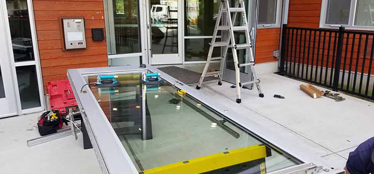 storefront door glass replacement Atherton